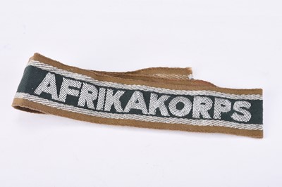Lot 300 - German Third Reich DAK campaign cuff title