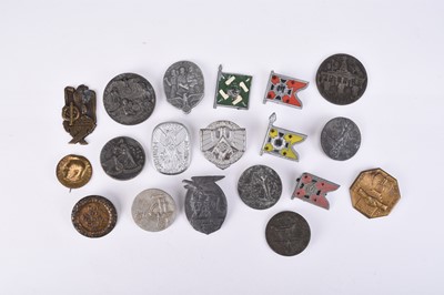 Lot 131 - A group of nineteen assorted German Gau badges and other tinnies