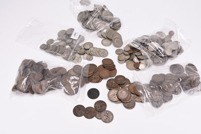 Lot 244 - A large collection of UK silver, cupro-nickel, copper and bronze coinage