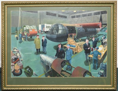 Lot 221 - David Thorp (British, b.1933) Assault Glider Project, gouache