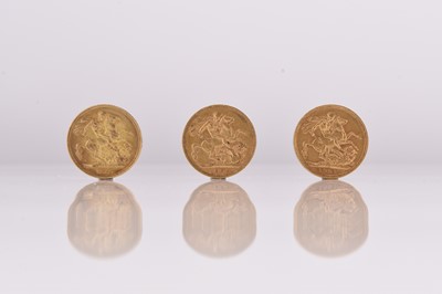 Lot 251 - Three Victoria sovereigns