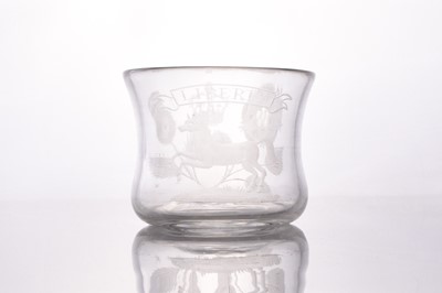 Lot 1 - An unusual mid-18th century 'Liberty' beaker