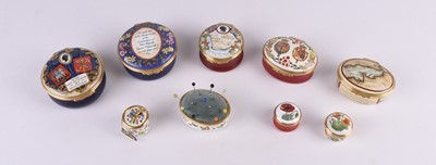 Lot 93 - A group of Halcyon Days enamels