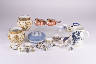 Lot 96 - A mixed lot including Royal Crown Derby, Limoges and Royal Collection mugs