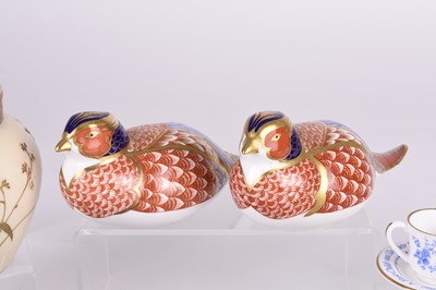 Lot 96 - A mixed lot including Royal Crown Derby, Limoges and Royal Collection mugs