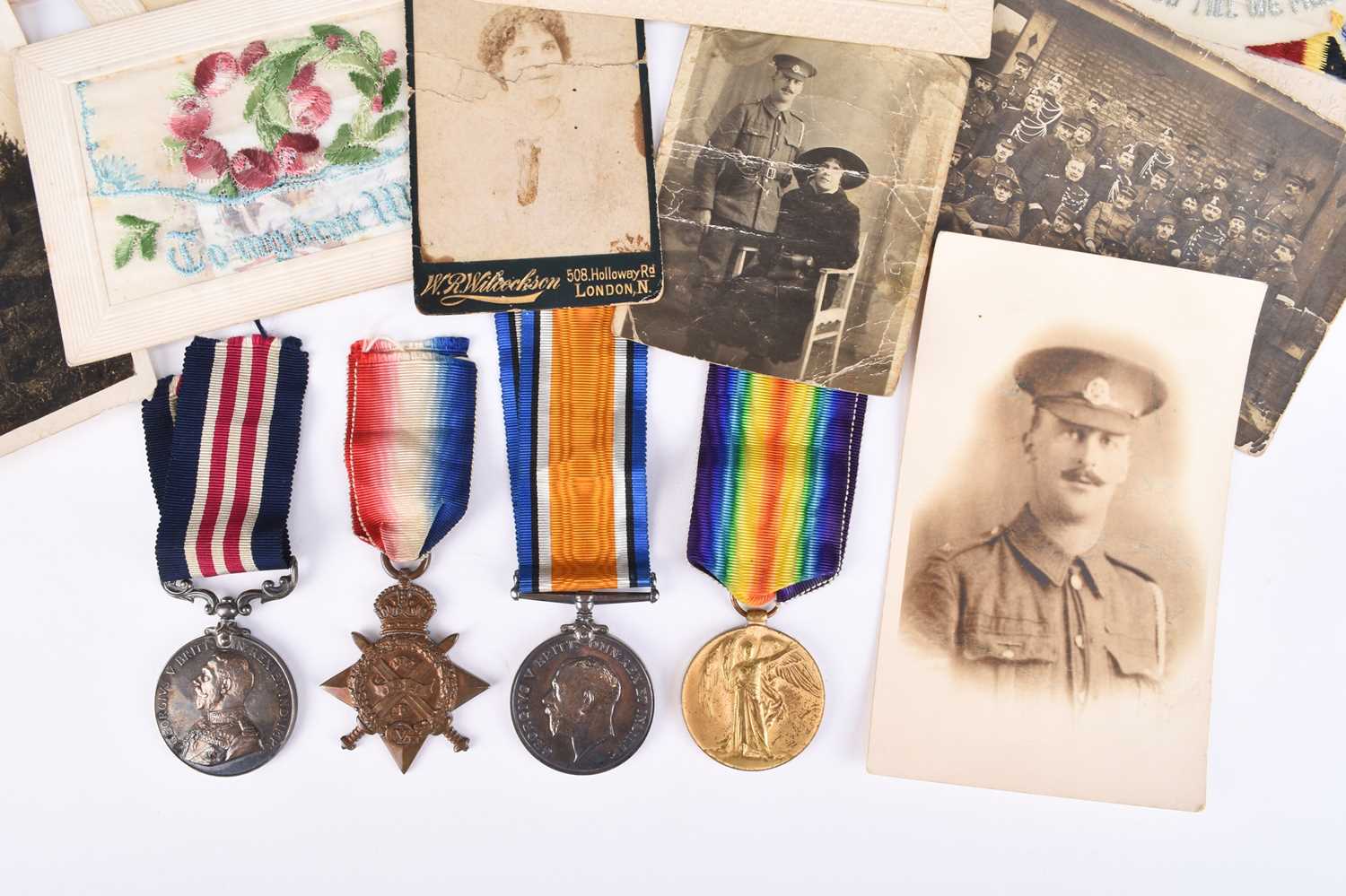 Lot 162 - A poignant WW1 M.M Killed in Action group to Corporal G. Jay, Military Foot Police