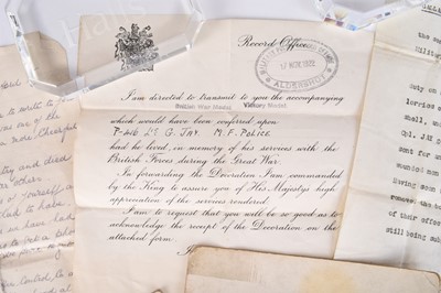 Lot 162 - A poignant WW1 M.M Killed in Action group to Corporal G. Jay, Military Foot Police