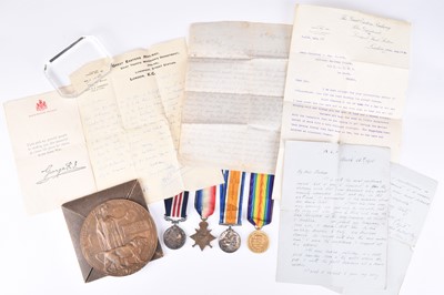 Lot 162 - A poignant WW1 M.M Killed in Action group to Corporal G. Jay, Military Foot Police
