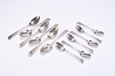 Lot 53 - A collection of George III silver spoons