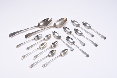 Lot 109 - A collection of George III spoons