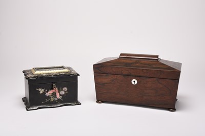 Lot 42 - Two 19th century tea caddies