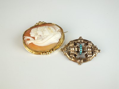 Lot 130 - Two 19th century brooches