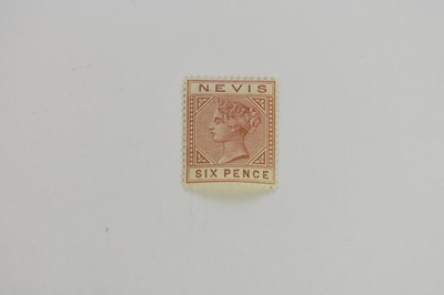 Lot 25 - Nevis, stamp, 1888 6d chestnut