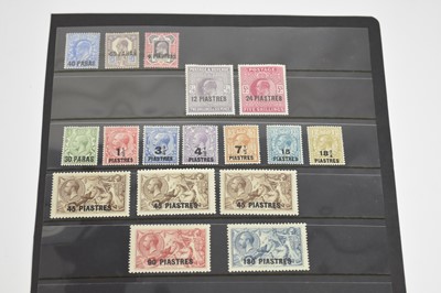 Lot 365 - British Levant, a selection of stamps 1902-21 viz: SG8-12, 41-50 (inc 3x SG48) mm. Cat £280.