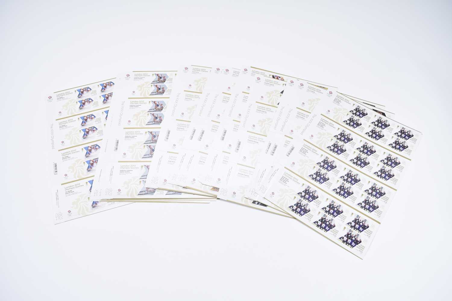 Lot 337 - Great Britain London 2012 Olympic Games Gold Medal Winners 29 sheets