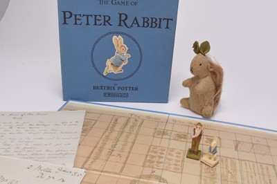 Lot 9 - A group of toys and figures, with some Beatrix Potter interest