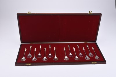 Lot 105 - A cased set of figural spoons relating to the 'Monday's Child' rhyme