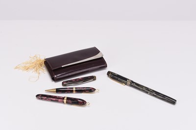 Lot 117 - An Onoto fountain pen and a Luxor cased pen set