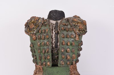Lot 110 - A Spanish tin glazed toreador torso