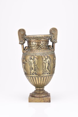 Lot 35 - After Auguste Delafontaine: A cast bronze alloy neoclassical vase