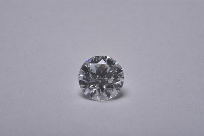 Lot 166 - An unmounted loose brilliant cut diamond