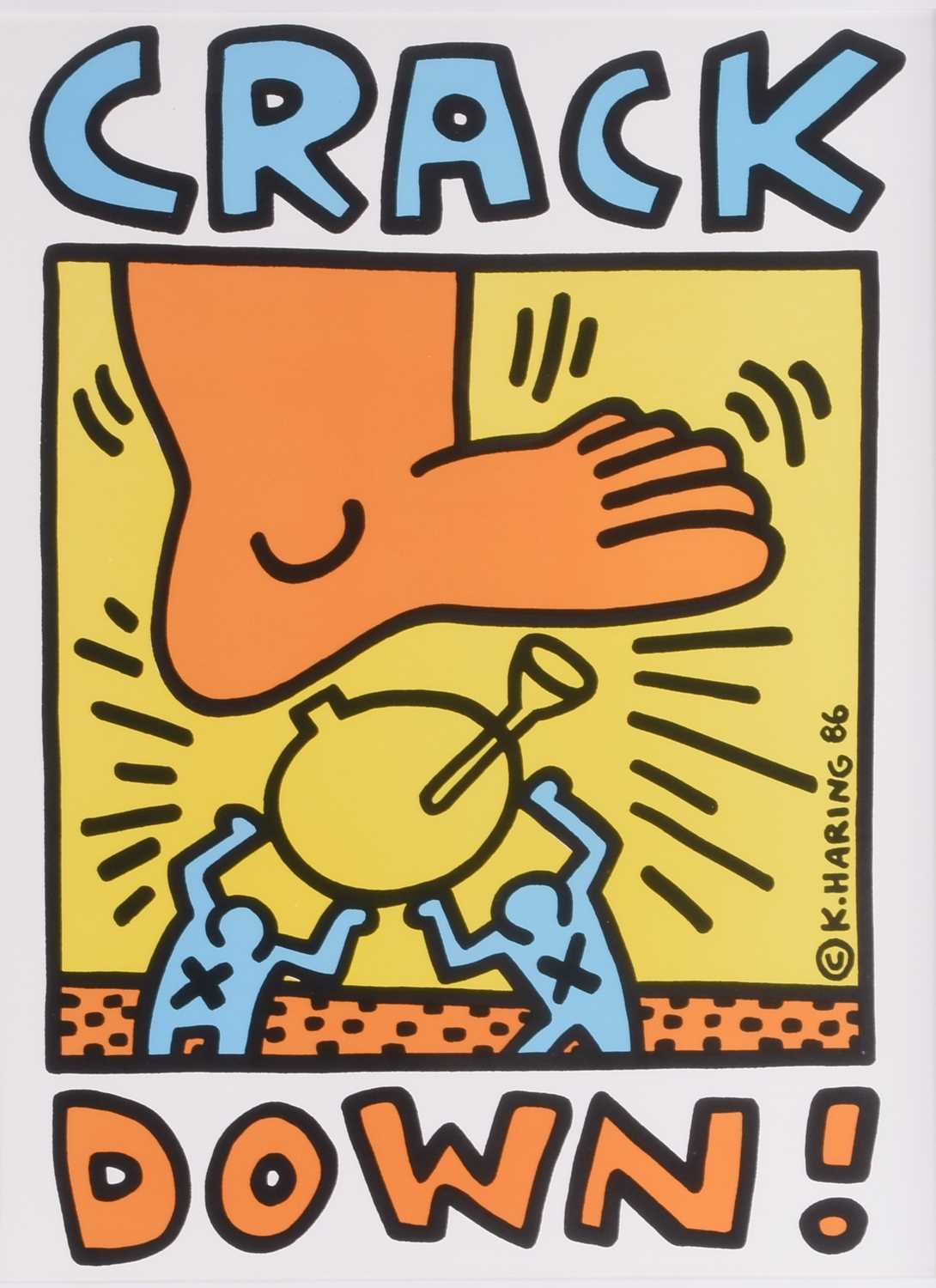 Lot 22 - Keith Haring (American 1958-1990) Crackdown