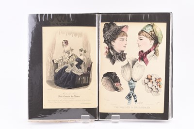 Lot 13 - FASHION PLATES. A collection of approximately 106 19th Century fashion plates, 8vo