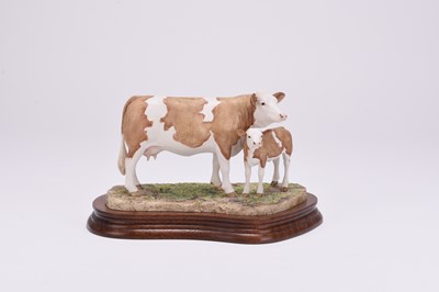 Lot 183 - Border Fine Arts 'Simmental Cow and Calf',...