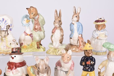 Lot 8 - Royal Doulton Bunnykins and Brambly Hedge with Royal Albert Beatrix Potter figures