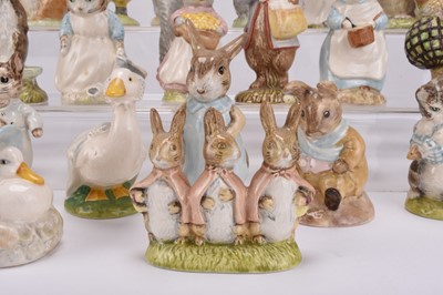 Lot 7 - A collection of thirty Beatrix Potter figures, primarily Royal Albert