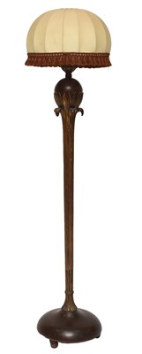 Lot 104 - Attributed to Alfred Chambon (Belgian, 1884-1973), Gilt wood standard lamp/lampadaire