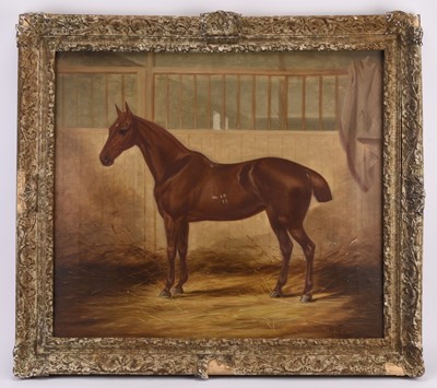 Lot 14 - William Mitchell of Maryport (c.1806-1900) A Chestnut Hunter in a Loose Box