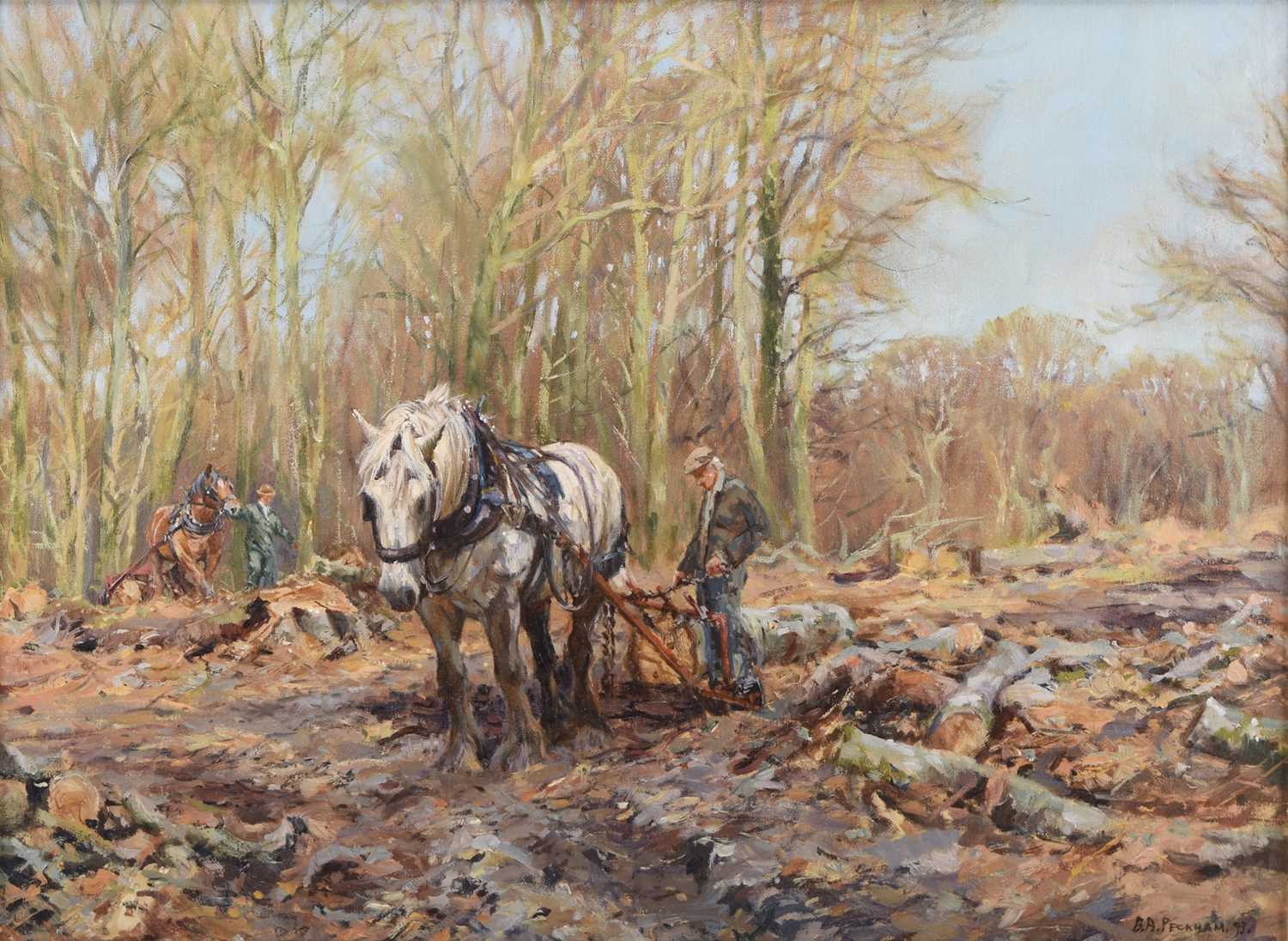 Lot 17 - Barry Arthur Peckham SEA (b.1945) Forest Workers