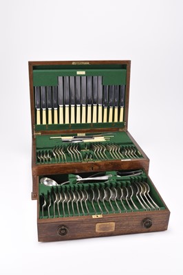Lot 45 - Walker & Hall: A canteen of electroplated cutlery, dated 1939