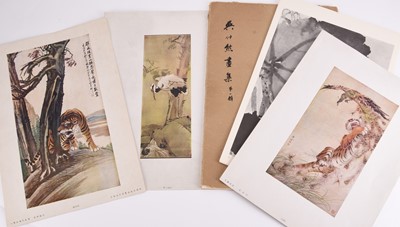 Lot 187 - A collection of Chinese art prints to various volumes and folios