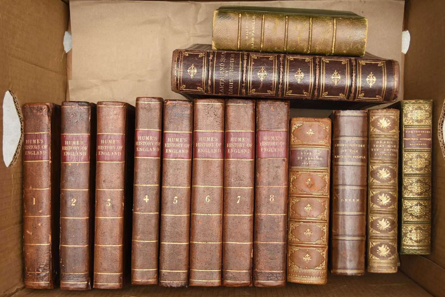 Lot 62 - LEATHER BINDINGS. Hume, David, History of England, new edition, 8 vols 1802