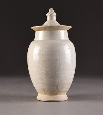 Lot 87 - A Chinese Qingbai vase and cover, Song Dynasty