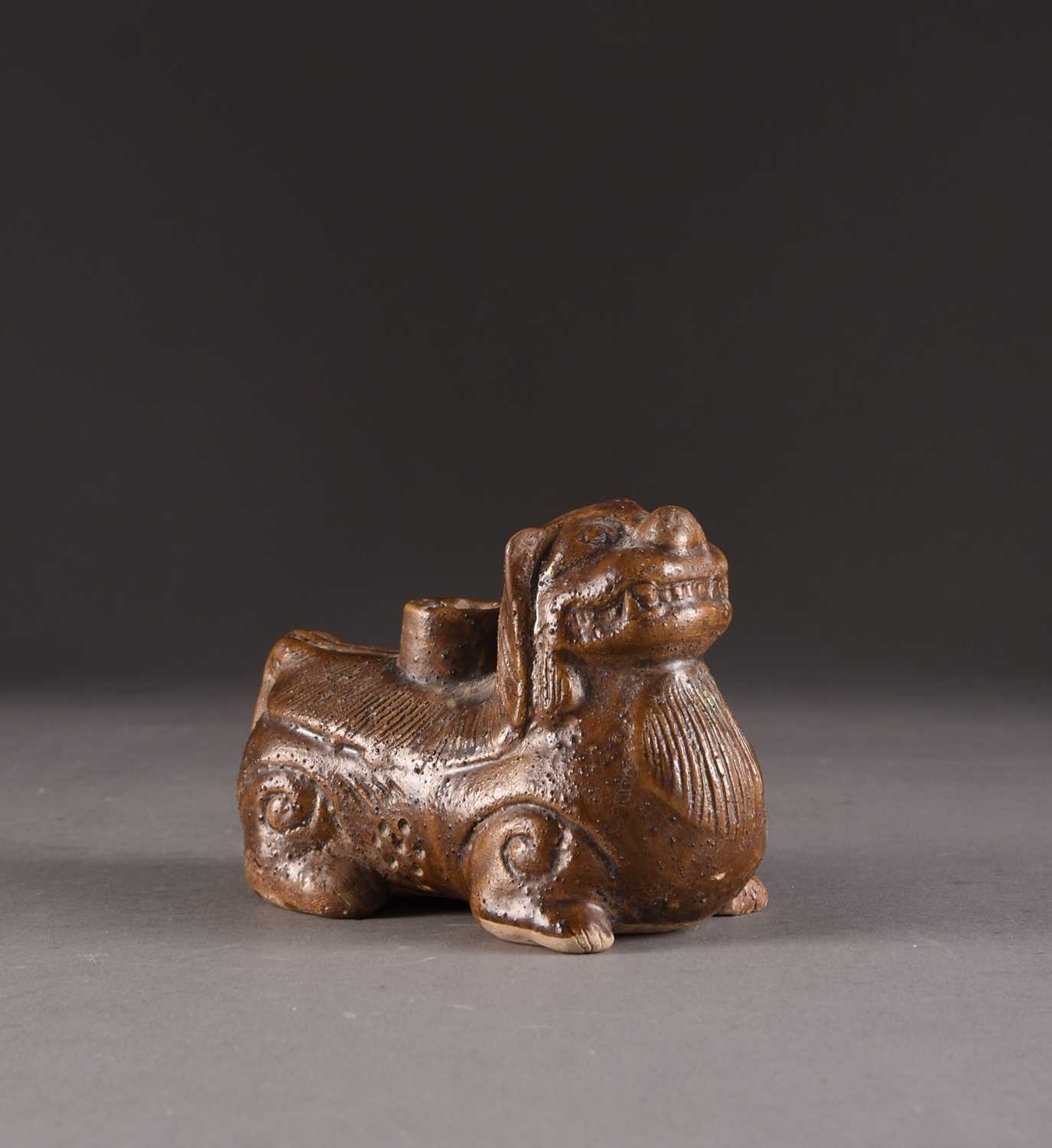 Lot 90 - A Chinese glazed pottery water pot, Song Dynasty
