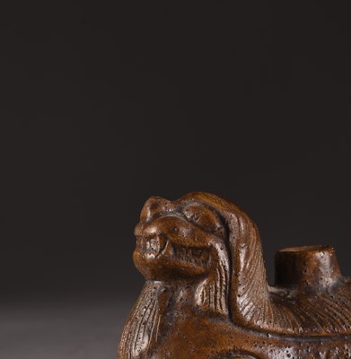 Lot 90 - A Chinese glazed pottery water pot, Song Dynasty