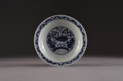 Lot 118 - A Chinese blue and white dish, Yuan dynasty