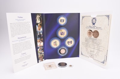 Lot 277 - Diana 60th birthday Gibraltar proof five coin set