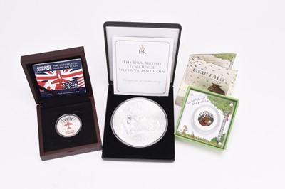 Lot 280 - Elizabeth II ten pounds fine silver brilliant uncirculated ten ounce coin, diam:89mm