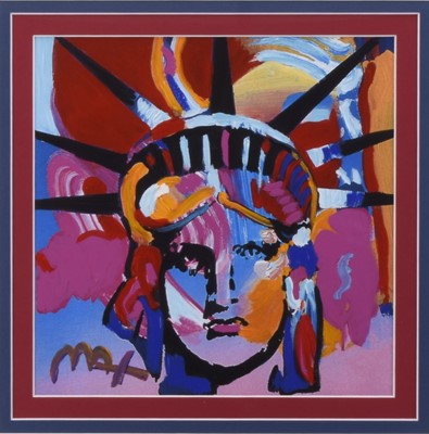 Lot 54 - Peter Max (b.1937) Statue of Liberty