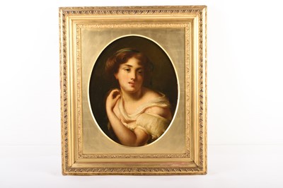 Lot Follower of Thomas Faed (1826-1900) Portrait of a Young Woman