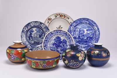 Lot 140 - Jackfield type wares and other ceramics