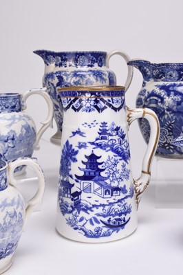 Lot 30 - Ceramics including Staffordshire and a teacup and saucer retailed by William Crapper, Swansea