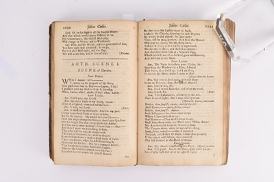 Lot 128 - SHAKESPEARE, William, Works. Volume the fifth. Jacob Tonson, 1709