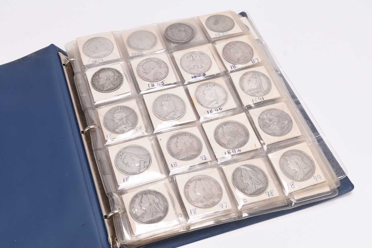 Lot 314 - Album containing approximately 230 silver, cupro-nickel and bronze U.K and foreign coinage