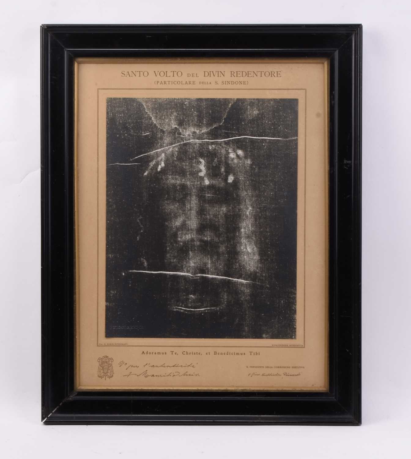 Lot 430 - Enrie, Giuseppe (1886-1961) "Santo volto del Divin Redentore", silver gelating print