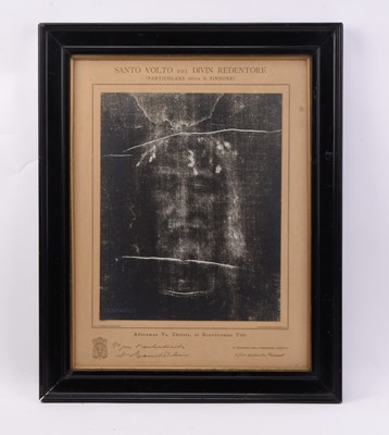 Lot 430 - Enrie, Giuseppe (1886-1961) "Santo volto del Divin Redentore", silver gelating print